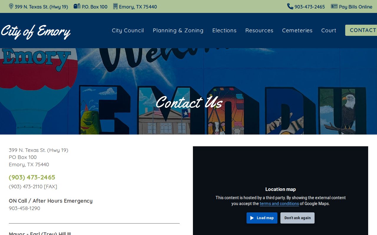 Emory warrant records reference, city police and municipal court contact directory